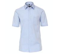 CASAMODA Businesshemd Kurzarm Uni Comfort Fit Hellblau 38
