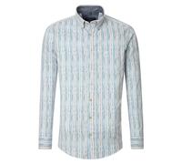 Casa Moda Langarmshirt Casual Fit, Petrol-Streifen, 3XL