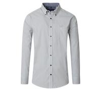 Casa Moda Langarmshirt Comfort Fit, Petrol Diamond Print, L