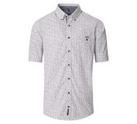 Casa Moda Mens Short Sleeve Shirt Casual Fit Red Multi Floral L