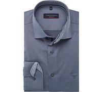 Casa Moda Businesshemd Uni Modern Fit Herren Blau (mittelblau) 100% Baumwolle Gr. 41