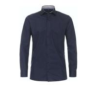 Businesshemd CASAMODA "CASAMODA Businesshemd uni", Herren, Gr. 39, Normalgrößen, blau (dunkelblau), 100% Baumwolle, unifarben, schmal, Hemden (22249365-39) dunkelblau