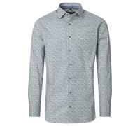 Casa Moda Modern Fit Hemd blau/grün, Bedruckt