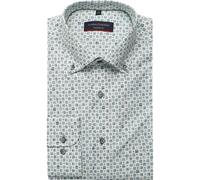 Casa Moda Modern Fit Hemd grün, Bedruckt