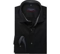 Casa Moda Businesshemd CASAMODA uni Modern Fit 100% Baumwolle Herren Größe 39 Schwarz