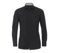 Casa Moda Businesshemd Uni Modern Fit Herren 100% Baumwolle Schwarz Gr. 47
