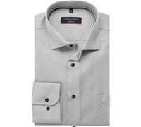 Casa Moda Businesshemd Uni Modern Fit 97% Baumwolle 3% Elasthan Hellgrau Größe 43