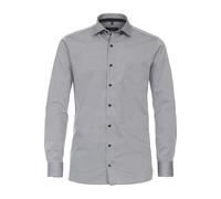 Businesshemd CASAMODA "CASAMODA Businesshemd uni", Herren, Gr. 41, Normalgrößen, grau (hellgrau), 100% Baumwolle, unifarben, schmal, Hemden (48851346-41) hellgrau
