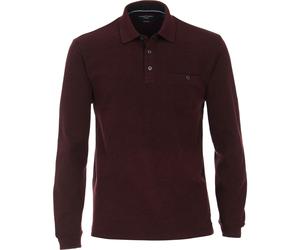 Casa Moda Poloshirt LS Bordeaux Rot - Größe XL Bordeaux XL