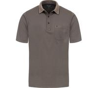 Casa Moda Poloshirt Stretch Melange Taupe - Größe 5XL Taupe 5XL