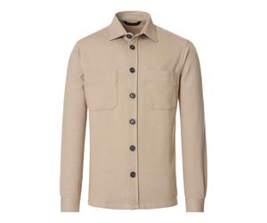 Casa Moda Regular Fit Hemdjacke beige, Einfarbig