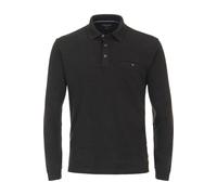 Casa Moda Poloshirt Langarm gestreift Dunkelgrau Größe 3XL