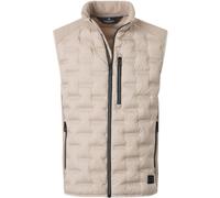 Casa Moda Regular Fit Outdoor Weste beige, Einfarbig