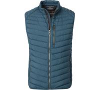 Steppweste CASAMODA "CASAMODA Steppweste uni", Herren, Gr. S, blau, 100% Polyester, Westen Steppweste (52960157-S) blau