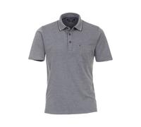 Casa Moda Polo-Shirt unifarben Brusttasche graues Dunkelblau XL