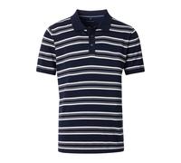Poloshirt CASAMODA "CASAMODA Polo-Shirt gestreift", Herren, Gr. XL, blau (dunkelblau), 100% Baumwolle, Shirts (42571451-XL) dunkelblau