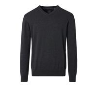CASAMODA Herren Pullover mit V-Ausschnitt unifarben Elastischer Bund