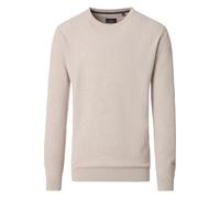 Strickpullover CASAMODA "CASAMODA Pullover uni", Herren, Gr. L, weißbeige, 100% Baumwolle, Pullover Strickpullover (29849726-L) weißbeige