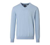 Strickpullover CASAMODA "CASAMODA Pullover uni", Herren, Gr. 5XL, blau (helles himmelblau), 100% Baumwolle, Pullover Strickpullover (83972553-5XL) helles himmelblau