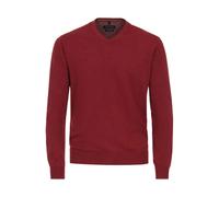 Pullover mit V-Ausschnitt uni 004430 Rot M