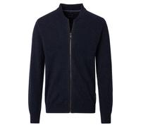 Strickjacke CASAMODA "CASAMODA Strickjacke uni", Herren, Gr. XXL, blau (dunkelblau), 80% Wolle (Lammwolle), 20% NY, Strickjacken (42252029-XXL) dunkelblau
