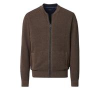 Strickjacke CASAMODA "CASAMODA Strickjacke uni", Herren, Gr. 5XL, braun (hellbraun), 100% Baumwolle, Strickjacken Strickjacke (86766744-5XL) hellbraun