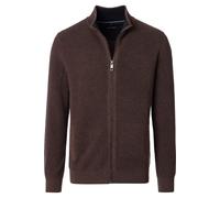 Casa Moda Regular Fit Strickjacke braun, Einfarbig