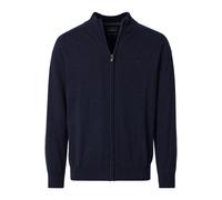 Strickjacke CASAMODA "CASAMODA Strickjacke uni", Herren, Gr. 3XL, nachtblau, 100% Baumwolle, Strickjacken Strickjacke (78618241-XXXL) nachtblau