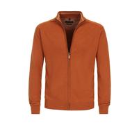Strickjacke CASAMODA "CASAMODA Strickjacke uni", Herren, Gr. 3XL, orange, 100% Baumwolle, Strickjacken Strickjacke (72191451-XXXL) orange