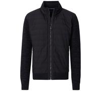 Casa Moda Regular Fit Strickjacke schwarz, Einfarbig