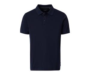 Casa Moda Regular Fit Strickpolo blau, Einfarbig
