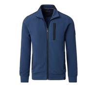 Casa Moda Regular Fit Sweatjacke aqua bis petrol, Einfarbig
