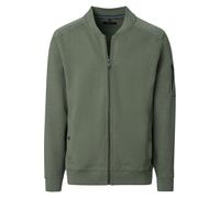Casa Moda Regular Fit Sweatjacke grün, Einfarbig
