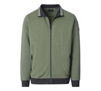 Sweatjacke CASAMODA "CASAMODA Sweatjacke uni", Herren, Gr. 3XL, grün, 100% Baumwolle, Sweatjacken Sweatjacke (10810763-XXXL) grün
