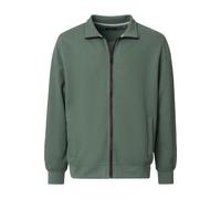 Casa Moda Regular Fit Sweatjacke grün, Einfarbig