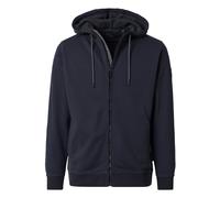 Casa Moda Regular Fit Sweatjacke mit Kapuze blau, Einfarbig