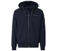 Casa Moda Regular Fit Sweatjacke mit Kapuze blau, Einfarbig