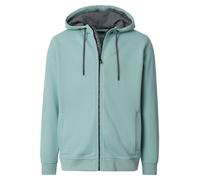 Casa Moda Regular Fit Sweatjacke mit Kapuze grün, Einfarbig