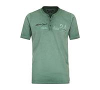Casa Moda Regular Fit T-Shirt Henleykragen türkis, Einfarbig
