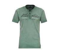 Casa Moda Regular Fit T-Shirt Henleykragen türkis, Einfarbig