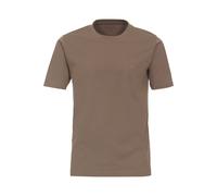 Casa Moda Regular Fit T-Shirt Rundhals beige, Einfarbig