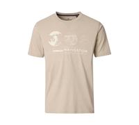 Casa Moda Regular Fit T-Shirt Rundhals beige, Einfarbig