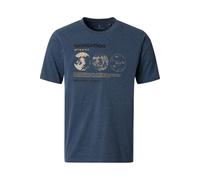 Casa Moda T-Shirt Regular Fit Rundhals Bedruckt Blau M