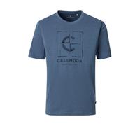 Casa Moda T-Shirt Regular Fit Rundhals, Blau, Einfarbig, Größe XXL