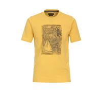 Casa Moda Regular Fit T-Shirt Rundhals gelb, Einfarbig
