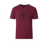 Casa Moda Regular Fit T-Shirt Rundhals rot, Einfarbig