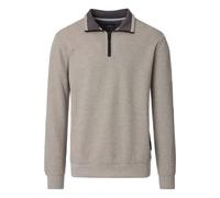 Casa Moda Regular Fit Troyer beige, Einfarbig