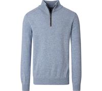 Casa Moda Regular Fit Troyer blau, Einfarbig