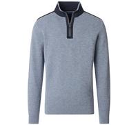 Casa Moda Regular Fit Troyer blau, Einfarbig