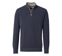 Casa Moda Regular Fit Troyer blau, Einfarbig